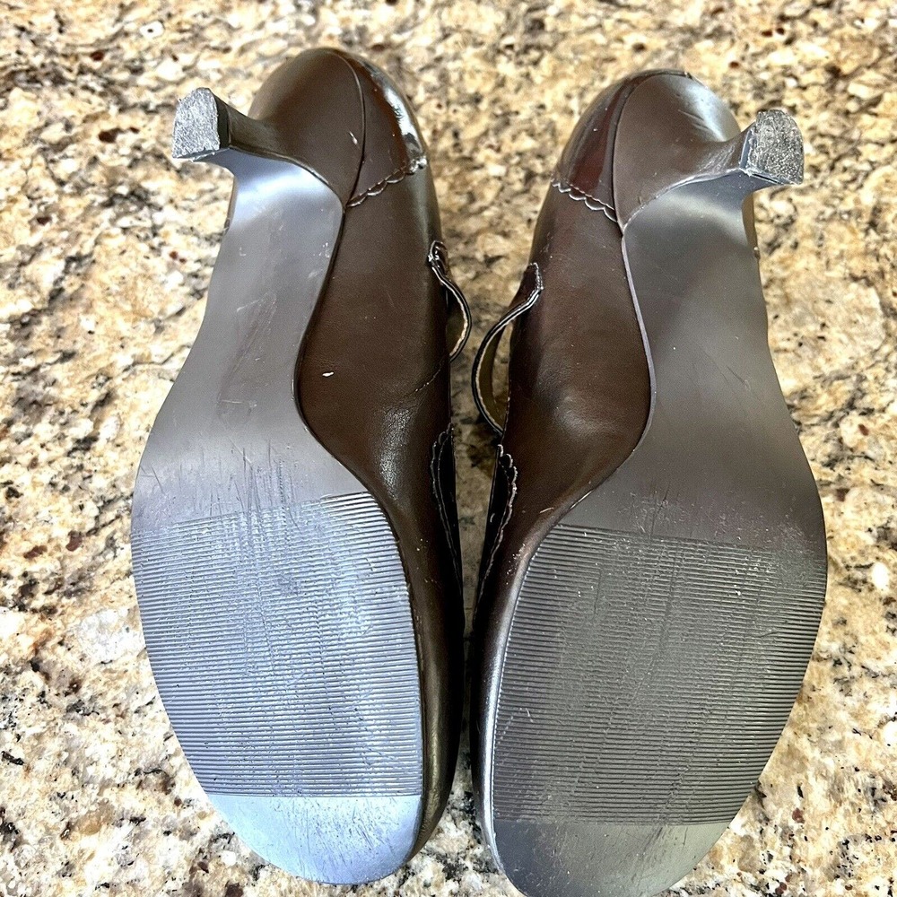 MADDEN GIRL {Size 8} Chocolate Brown Kitten Heels Mary Jane Buckle Round Toe - Picture 13 of 16